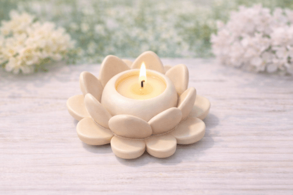 Bringing Serenity into Your Space: Memorial Lotus Flower Candle Holder STL