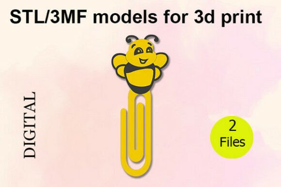 Cute 3D-Printed Bee Paper Clip: A Practical and Playful Design for Everyday Use