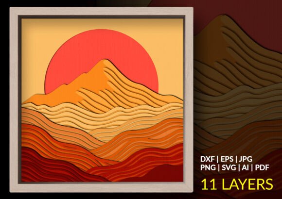 Desert Mountain Sunset Shadow Box: Bringing the Spirit of the Southwest Into Your Space