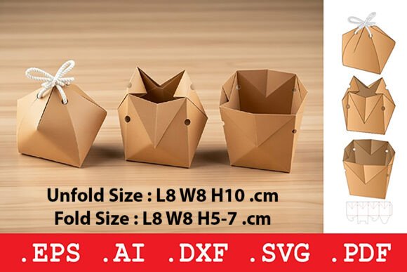 Faceted Pouch Box with Cord Tie: A Modern Solution for Sophisticated Packaging Needs
