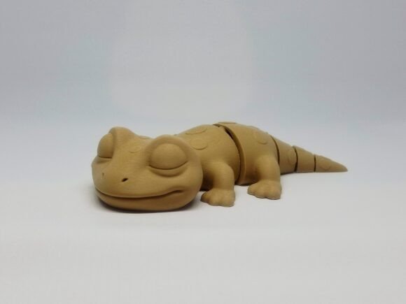 Flexi Adorable Gecko STL Model for Creative 3D Printing Projects