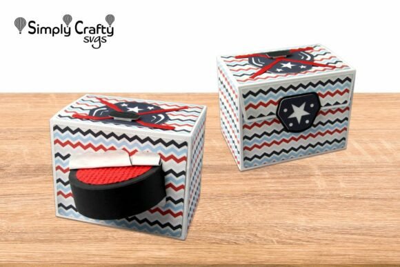 Flying Hockey Puck Box SVG: A Dynamic Craft for Hockey Lovers and Creative Makers