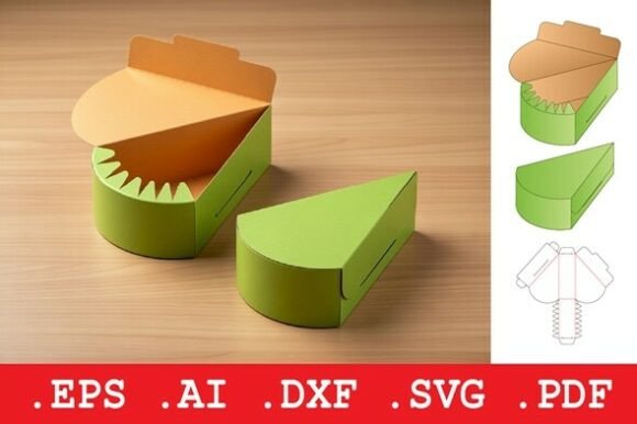 Folding Wedge Pie Retail Box