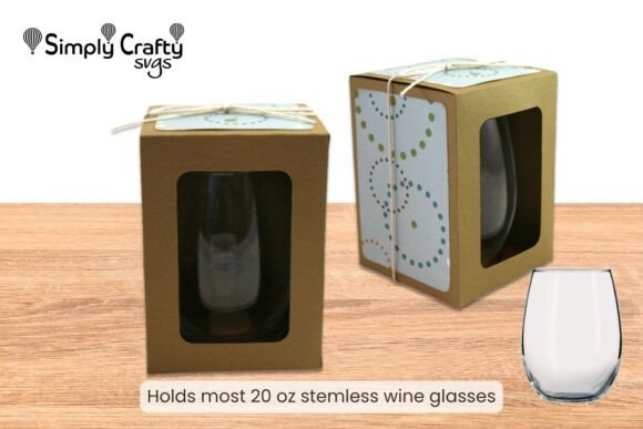 How the Large Stemless Wine Glass Box SVG is Revolutionizing Personalized Packaging