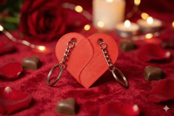 Interlocking Split Heart Couples Keychain Set: A Romantic DIY Gift for Every Occasion