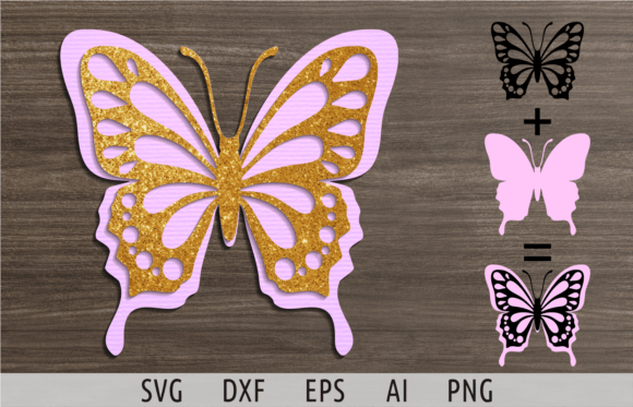 Layered Butterfly Silhouette SVG Cut: Creative Uses for Crafters, Designers, and Makers