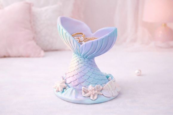Mermaid Tail Trinket Dish STL: A Strategic Design Element for Practical Elegance