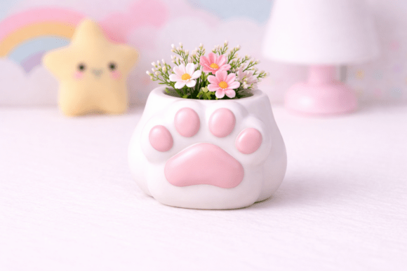Mini Paw Planter STL: A Tiny 3D Print with Big Creative Potential