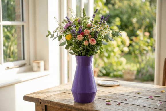 Modern Faceted Geometric Vase: A Bold Statement for Contemporary Spaces