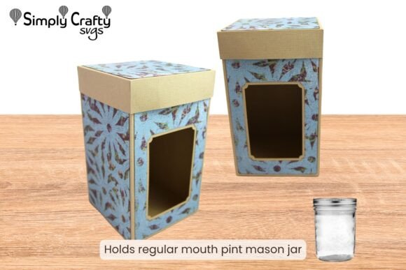 Pint Mason Jar Box SVG for Perfect Packaging