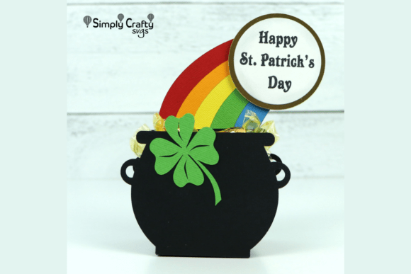 Pot O Gold Treat Box SVG for Creative Crafting