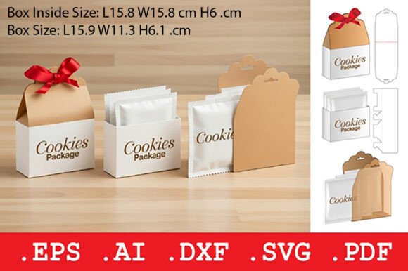 Scalloped Edge Cookie Box with Ribbon Hole: A Perfect Blend of Functionality and Elegance