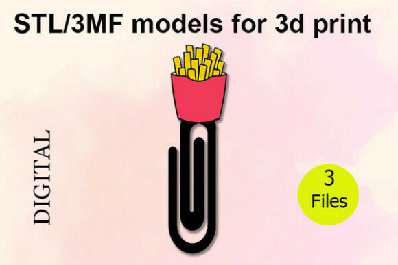 Spice Up Your Stationery with Adorable French Fries-Shaped Paper Clips