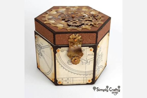 Steampunk Gears Box SVG: Craft Meets Creativity