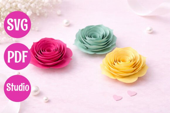 Transform Your Craft Projects with the Rolled Flower SVG Set