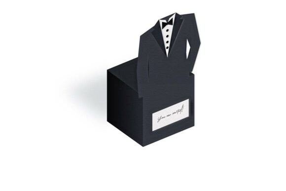 Tuxedo Wedding Party Favour Cube Box: A Stylish, Functional Choice for Modern Celebrations