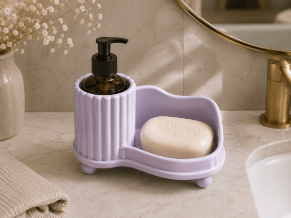 Upgrade Your Sink Space with the Soap Dispenser Soap Tray STL Minimal